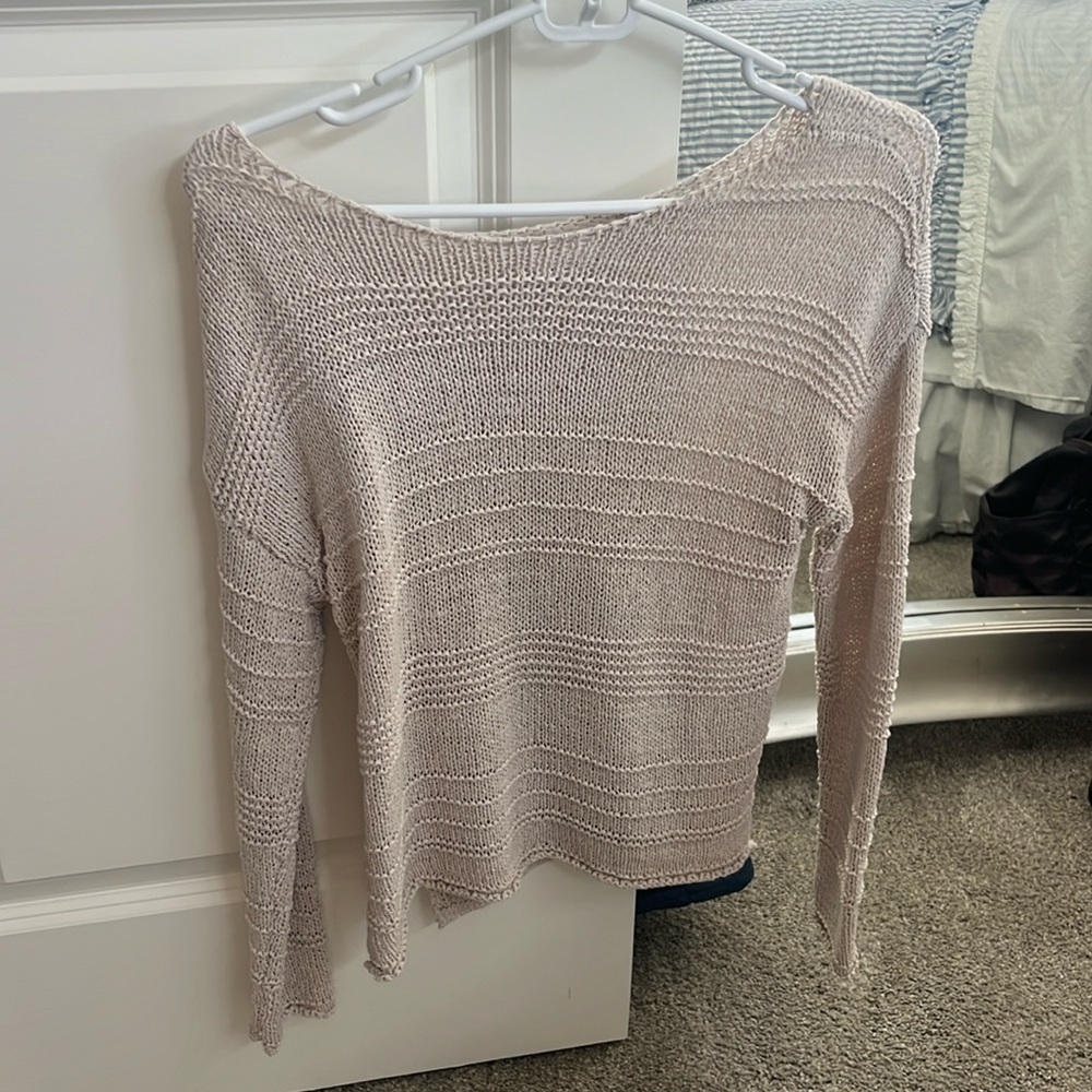 Knit beige sweater